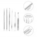 Funxim Blackhead Remover Set of 6, Comedone Extractor Tool Set Pimple Romover Set Surgical Stainless Steel Pimple Acne Blemish Blackheads Spot Extraction Tweezer Removal Black Head Treatment Tool